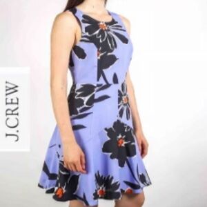 J. Crew Women's Blue Floral Dress